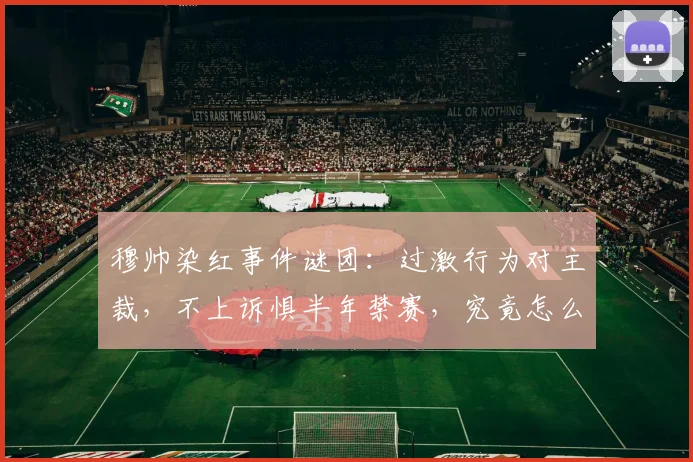 穆帅染红事件谜团：过激行为对主裁，不上诉惧半年禁赛，究竟怎么回事